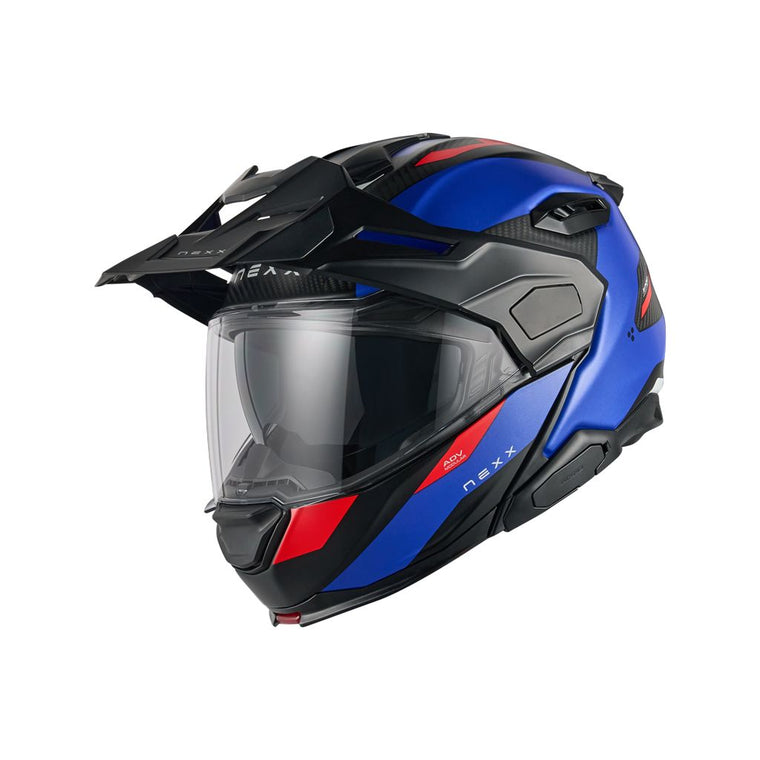 NEXX X.LIFECOUNTRY Terra ADV Modular Helmet Blue/Red