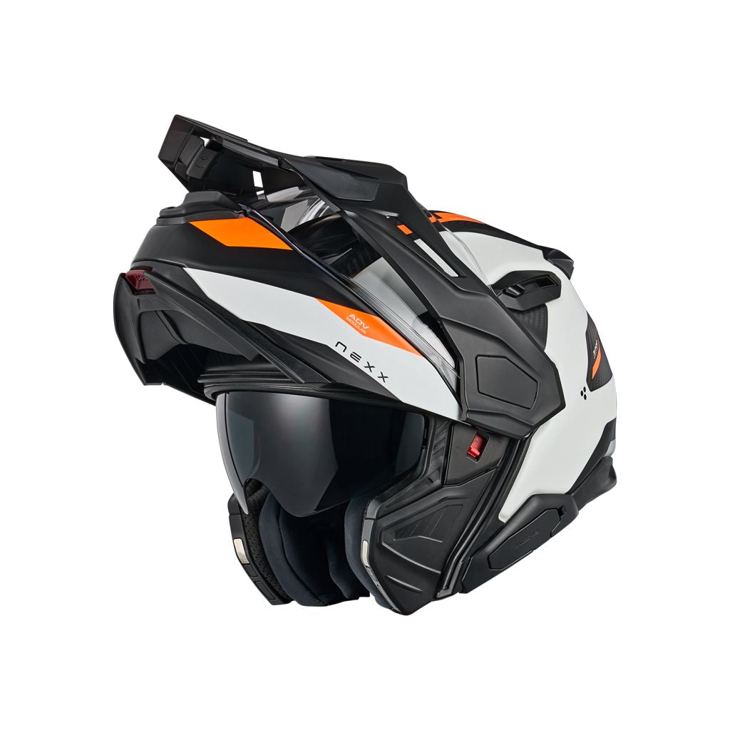 Casco NEXX X.LIFECOUNTRY Terra ADV Modular White/Orange