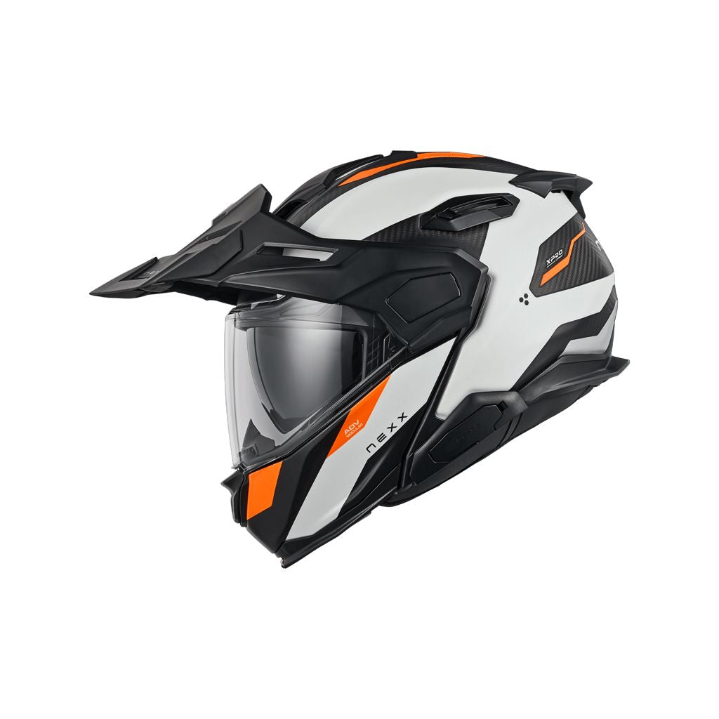 Casco NEXX X.LIFECOUNTRY Terra ADV Modular White/Orange