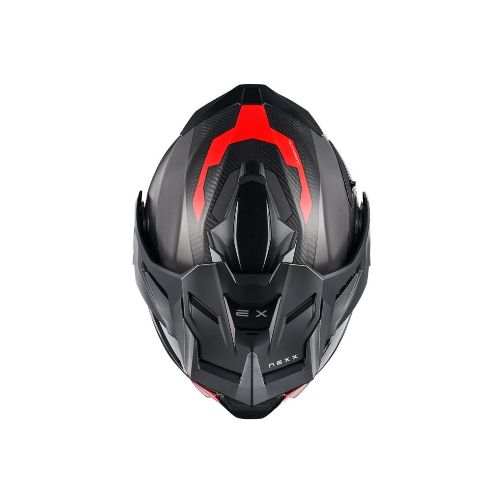 NEXX X.LIFECOUNTRY Terra ADV Modular Helmet Black/Red