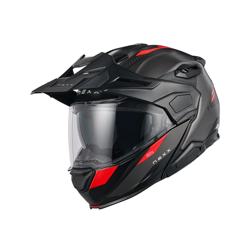 NEXX X.LIFECOUNTRY Terra ADV Modular Helmet Black/Red
