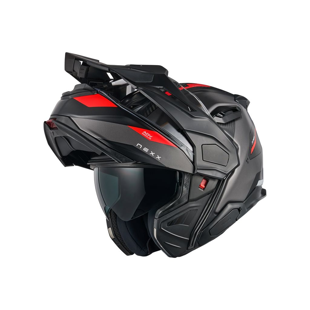 NEXX X.LIFECOUNTRY Terra ADV Modular Helmet Black/Red