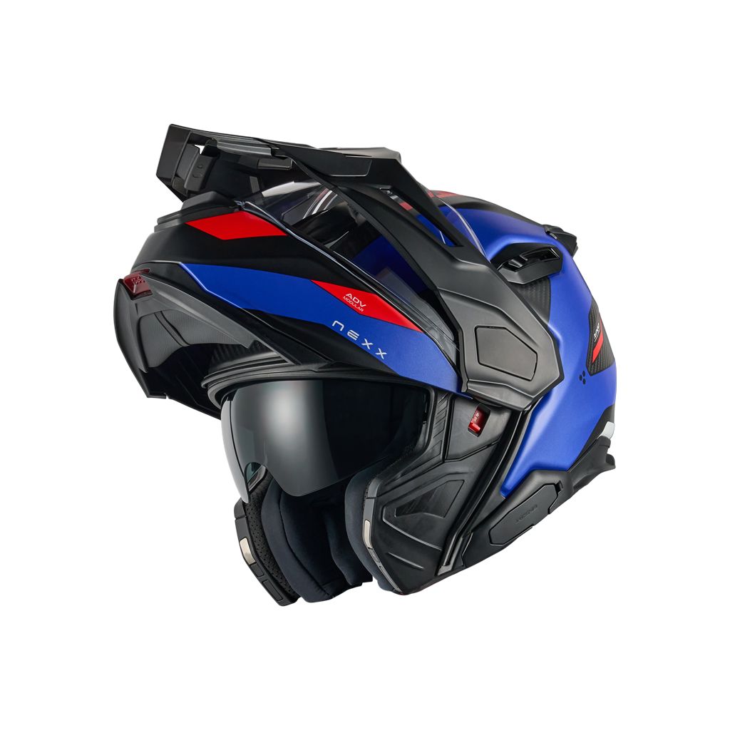 Casco NEXX X.LIFECOUNTRY Terra ADV Modular Blue/Red